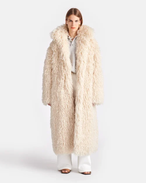 Nanushka plaid coat