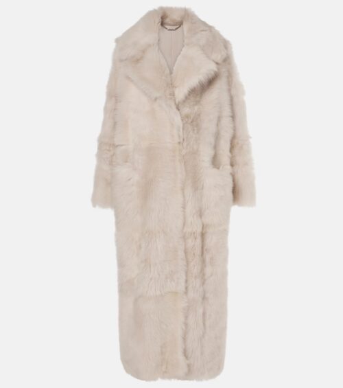 Buy Nour Hammour shearling coat