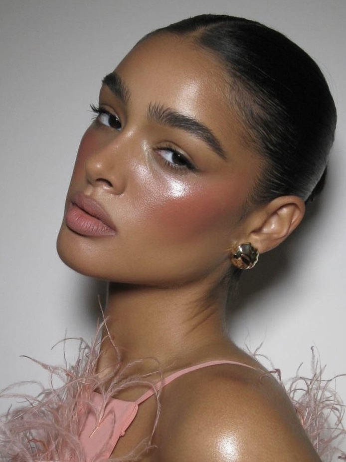 Look #2: Glowy and Rosy for a Cozy Night In