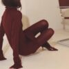 Burgundy tights main