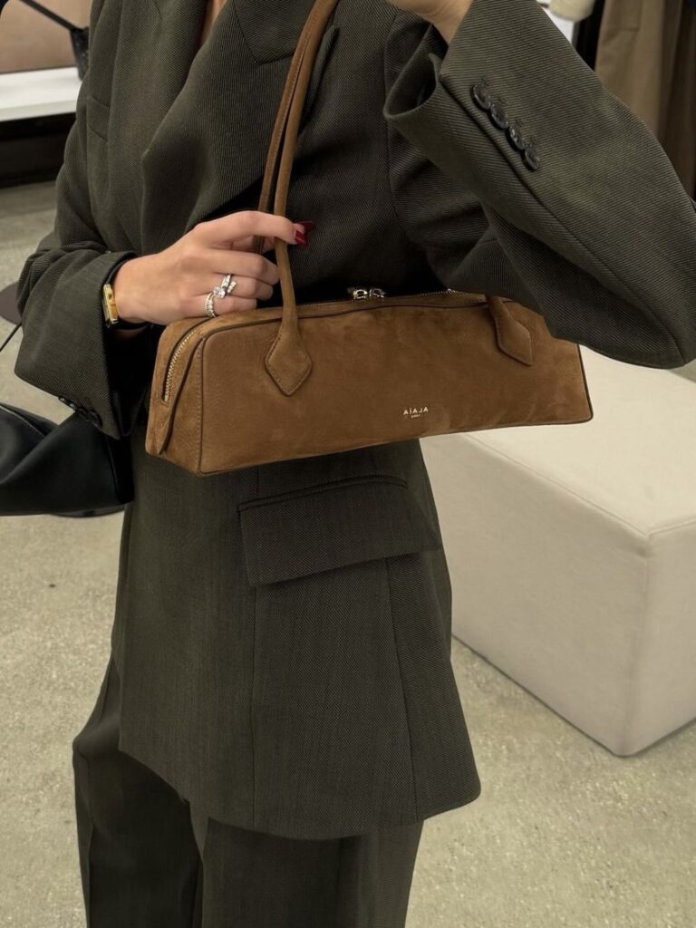 Brown or Chocolate Monochrome Outfits: This Season’s Sweetest Style Obsession 52 EHF alaia bag